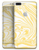 Marbleized Swirling Gold - Skin-kit for the iPhone 8 or 8 Plus