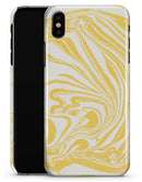 Marbleized Swirling Gold - iPhone X Clipit Case