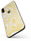 Marbleized Swirling Gold - iPhone X Skin-Kit