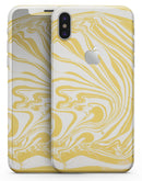 Marbleized Swirling Gold - iPhone X Skin-Kit