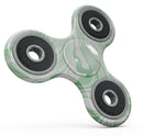Marbleized Swirling Green Full-Body Fidget Spinner Skin-Kit