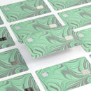 Marbleized Swirling Green and Gray - Premium Protective Decal Skin-Kit for the Apple Credit Card