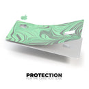 Marbleized Swirling Green and Gray - Premium Protective Decal Skin-Kit for the Apple Credit Card