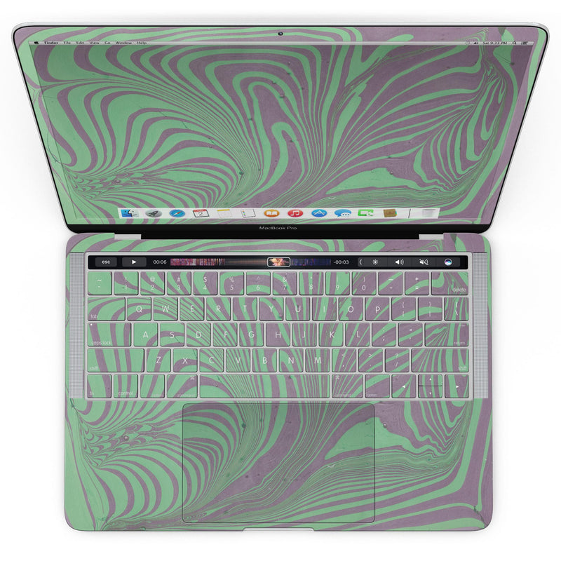 MacBook Pro with Touch Bar Skin Kit - Marbleized_Swirling_Green_and_Gray_v4-MacBook_13_Touch_V4.jpg?