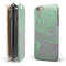 Marbleized Swirling Green and Gray v4 iPhone 6/6s or 6/6s Plus 2-Piece Hybrid INK-Fuzed Case