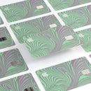 Marbleized Swirling Green and Gray v4 - Premium Protective Decal Skin-Kit for the Apple Credit Card