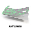 Marbleized Swirling Green and Gray v4 - Premium Protective Decal Skin-Kit for the Apple Credit Card