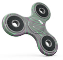 Marbleized Swirling Green and Gray v4 Full-Body Fidget Spinner Skin-Kit