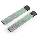 Marbleized Swirling Green and Gray v4 - Premium Decal Protective Skin-Wrap Sticker compatible with the Juul Labs vaping device