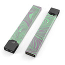 Marbleized Swirling Green and Gray v4 - Premium Decal Protective Skin-Wrap Sticker compatible with the Juul Labs vaping device