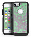 Marbleized Swirling Green and Gray v4 - iPhone 7 or 8 OtterBox Case & Skin Kits