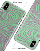 Marbleized Swirling Green and Gray v4 - iPhone X Clipit Case