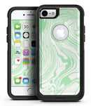 Marbleized Swirling Green - iPhone 7 or 7 Plus Commuter Case Skin Kit
