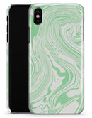 Marbleized Swirling Green - iPhone X Clipit Case