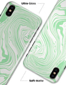 Marbleized Swirling Green - iPhone X Clipit Case
