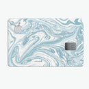 Marbleized Swirling Hard Mint - Premium Protective Decal Skin-Kit for the Apple Credit Card