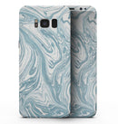 Marbleized Swirling Hard Mint - Samsung Galaxy S8 Full-Body Skin Kit