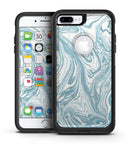 Marbleized Swirling Hard Mint - iPhone 7 or 7 Plus Commuter Case Skin Kit