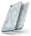 Marbleized Swirling Hard Mint - Skin-kit for the iPhone 8 or 8 Plus