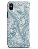 Marbleized Swirling Hard Mint - iPhone X Clipit Case