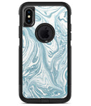 Marbleized Swirling Hard Mint - iPhone X OtterBox Case & Skin Kits