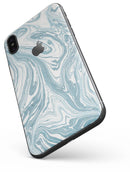 Marbleized Swirling Hard Mint - iPhone X Skin-Kit