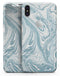 Marbleized Swirling Hard Mint - iPhone X Skin-Kit