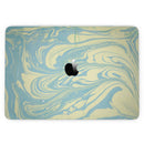 MacBook Pro without Touch Bar Skin Kit - Marbleized_Swirling_Mint_and_Yellow-MacBook_13_Touch_V6.jpg?
