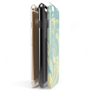 Marbleized Swirling Mint and Yellow iPhone 6/6s or 6/6s Plus 2-Piece Hybrid INK-Fuzed Case