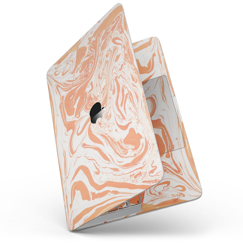 MacBook Pro with Touch Bar Skin Kit - Marbleized_Swirling_Orange-MacBook_13_Touch_V7.jpg?
