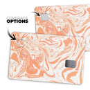 Marbleized Swirling Orange - Premium Protective Decal Skin-Kit for the Apple Credit Card