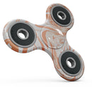 Marbleized Swirling Orange Full-Body Fidget Spinner Skin-Kit