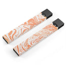 Marbleized Swirling Orange - Premium Decal Protective Skin-Wrap Sticker compatible with the Juul Labs vaping device