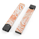 Marbleized Swirling Orange - Premium Decal Protective Skin-Wrap Sticker compatible with the Juul Labs vaping device