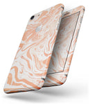Marbleized Swirling Orange - Skin-kit for the iPhone 8 or 8 Plus