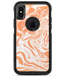 Marbleized Swirling Orange - iPhone X OtterBox Case & Skin Kits