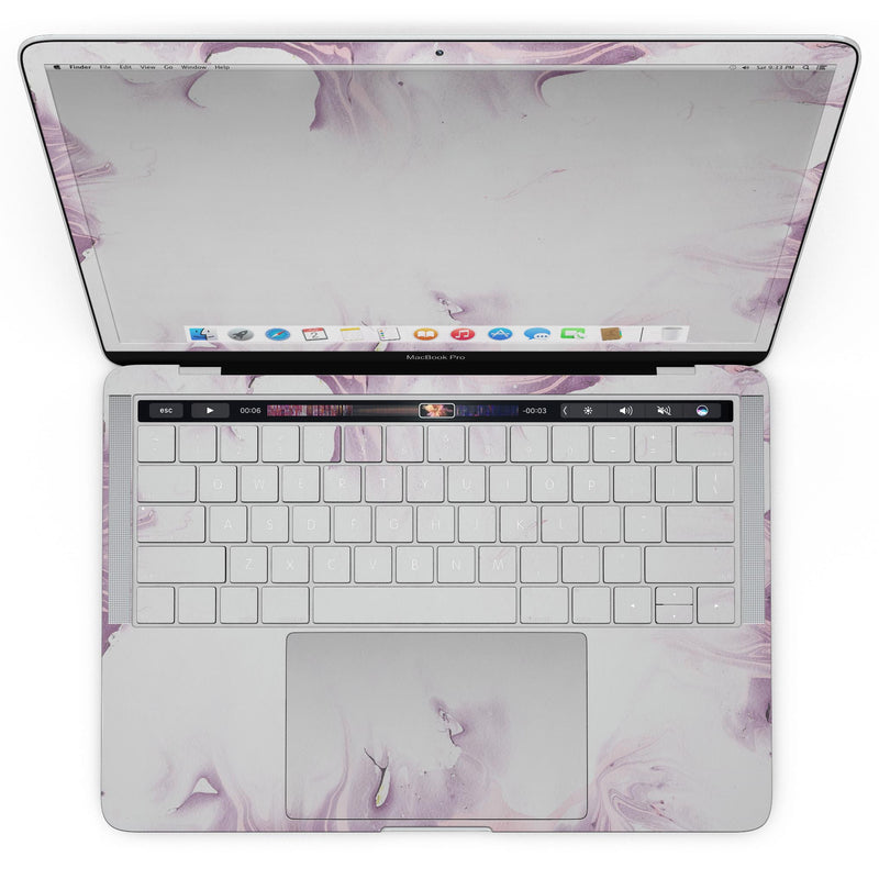 MacBook Pro with Touch Bar Skin Kit - Marbleized_Swirling_Pink_Border_v5-MacBook_13_Touch_V4.jpg?