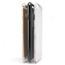 Marbleized Swirling Pink Border v5 iPhone 6/6s or 6/6s Plus 2-Piece Hybrid INK-Fuzed Case