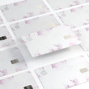 Marbleized Swirling Pink Border v5 - Premium Protective Decal Skin-Kit for the Apple Credit Card