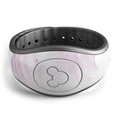 Marbleized Swirling Pink Border v5 - Decal Skin Wrap Kit for the Disney Magic Band
