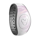 Marbleized Swirling Pink Border v5 - Decal Skin Wrap Kit for the Disney Magic Band