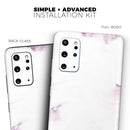 Marbleized Swirling Pink Border v5 - Premium Vinyl Skin Decal for Samsung Galaxy S25 Ultra, S24, S23, S22 & All Galaxy S Models