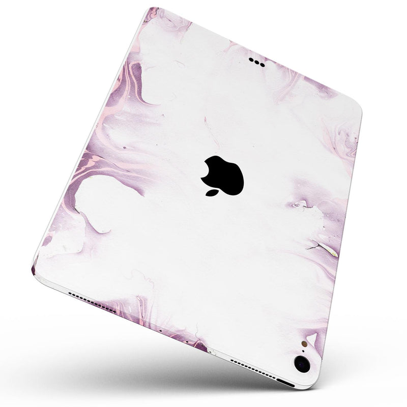 Marbleized Swirling Pink Border v5 - Full Body Skin Decal for the Apple iPad Pro 12.9", 11", 10.5", 9.7", Air or Mini (All Models Available)