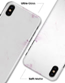 Marbleized Swirling Pink Border v5 - iPhone X Clipit Case