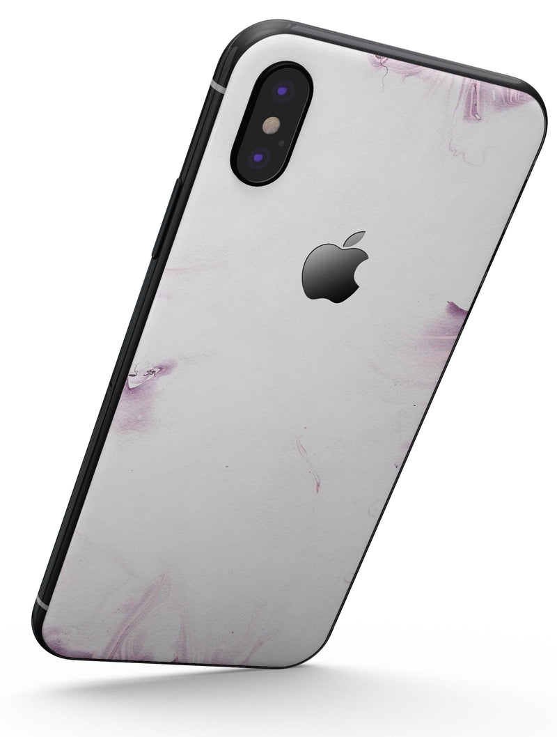 Marbleized Swirling Pink Border v5 - iPhone X Skin-Kit