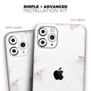 Marbleized Swirling Pink Border v5 - Protective Skin Wrap & Decal – Compatible with iPhone SE to iPhone 17 Pro Max (All Models)