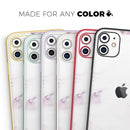 Marbleized Swirling Pink Border v5 - Protective Skin Wrap & Decal – Compatible with iPhone SE to iPhone 17 Pro Max (All Models)