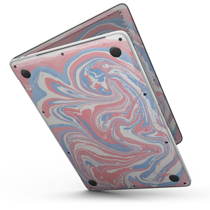 MacBook Pro with Touch Bar Skin Kit - Marbleized_Swirling_Pink_and_Blue-MacBook_13_Touch_V6.jpg?