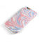 Marbleized Swirling Pink and Blue iPhone 6/6s or 6/6s Plus 2-Piece Hybrid INK-Fuzed Case