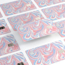 Marbleized Swirling Pink and Blue - Premium Protective Decal Skin-Kit for the Apple Credit Card